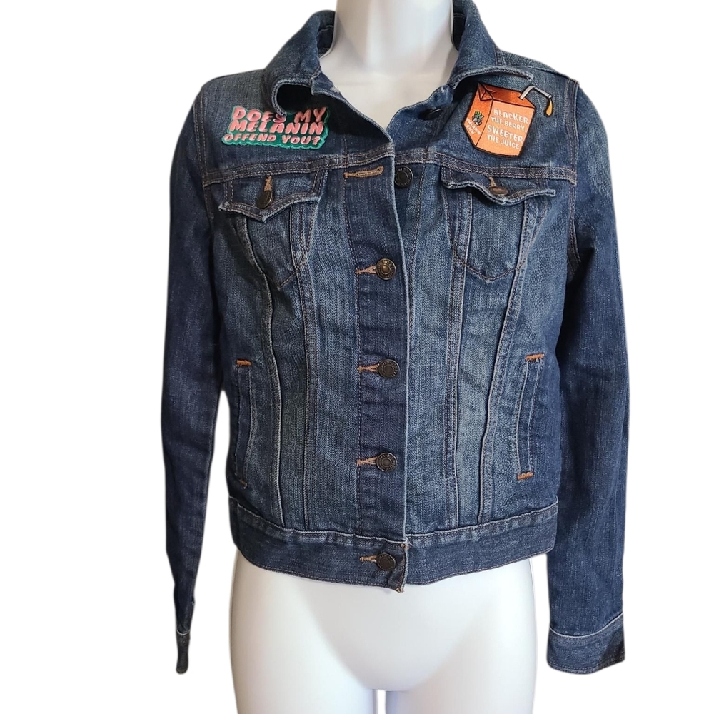 OLD NAVY Melanin Denim Trucker Jacket S